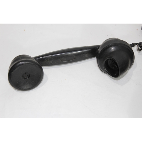 504 - VINTAGE BLACK BAKELITE TELEPHONE