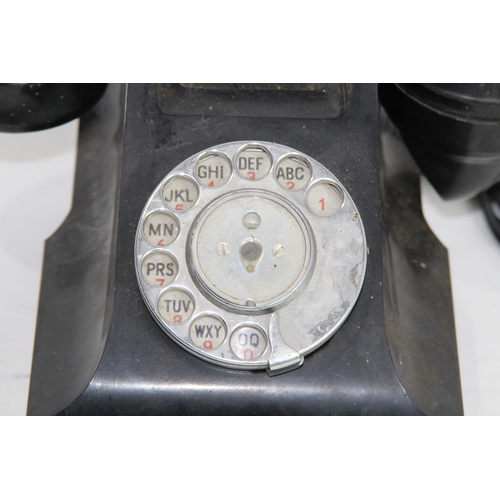 505 - VINTAGE BLACK BAKELITE TELEPHONE