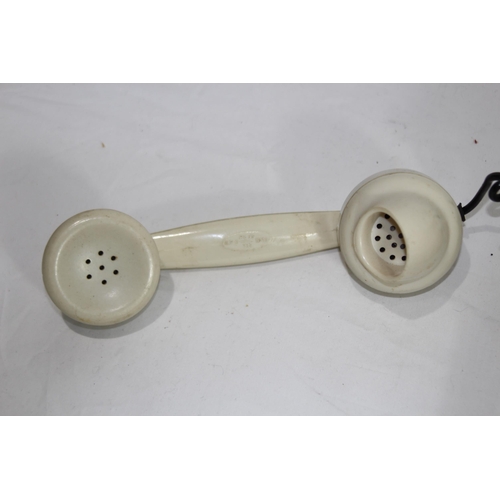 506 - VINTAGE WHITE BAKELITE TELEPHONE