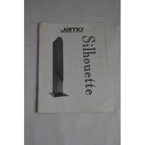 633 - PAIR OF SILHOUETTE JAMO SPEAKERS 
126CM