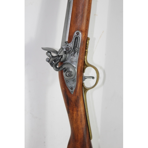 695 - REPLICA FULL SIZE FLINT LOCK RIFLE