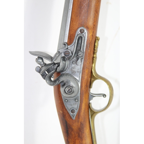 695 - REPLICA FULL SIZE FLINT LOCK RIFLE