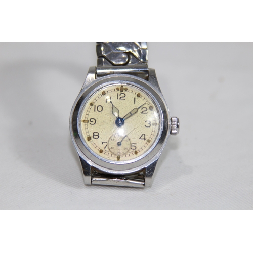 757 - VINTAGE ENICAR MILITARY WATCH