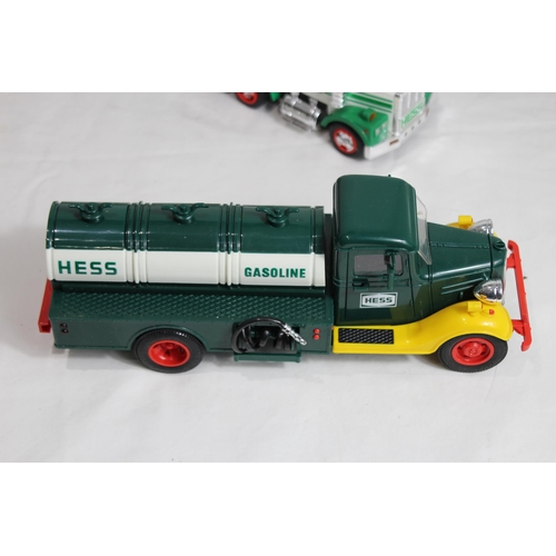 599 - 3 X HESS TRUCKS WITH BOXES