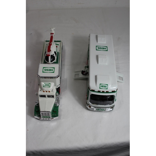 599 - 3 X HESS TRUCKS WITH BOXES