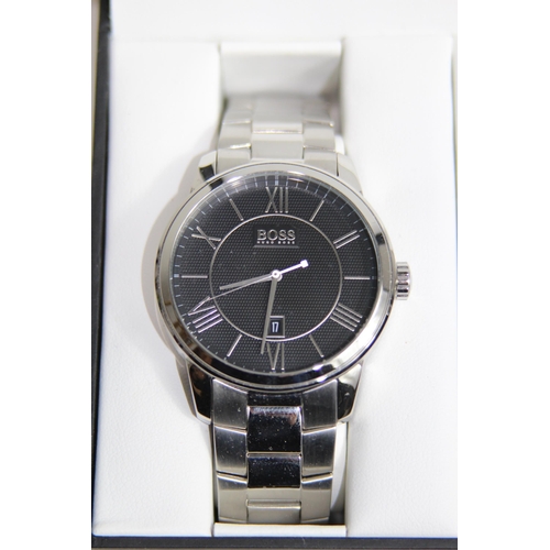 1079 - BOXED BOSS WATCH AND CUFFLINK SET