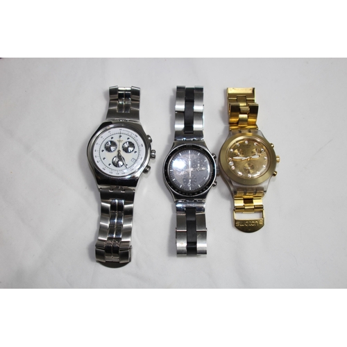 1084 - 3 X SWATCH GENTS WATCHES