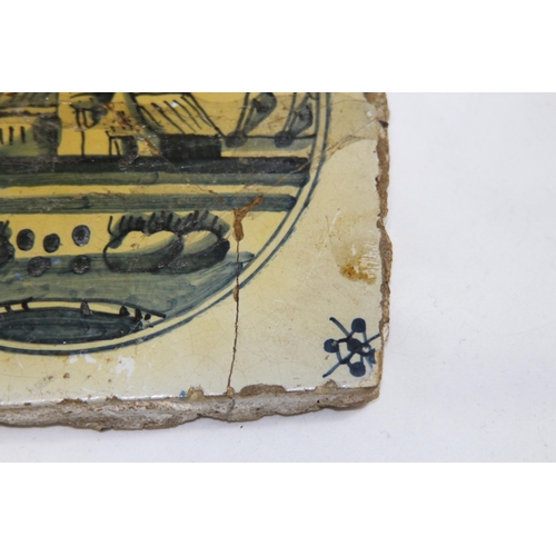 285 - 3 X ANTIQUE BLUE AND WHITE DELFT TILES 
13CM