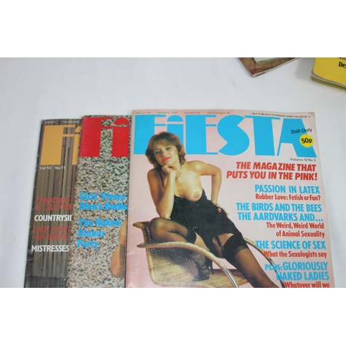 518 - 11 X VINTAGE FIESTA ADULT MAGAZINES