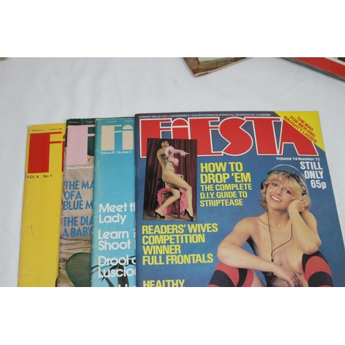 518 - 11 X VINTAGE FIESTA ADULT MAGAZINES