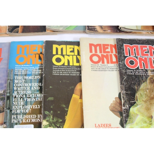 520 - 16 X VINTAGE MEN ONLY ADULT MAGAZINES