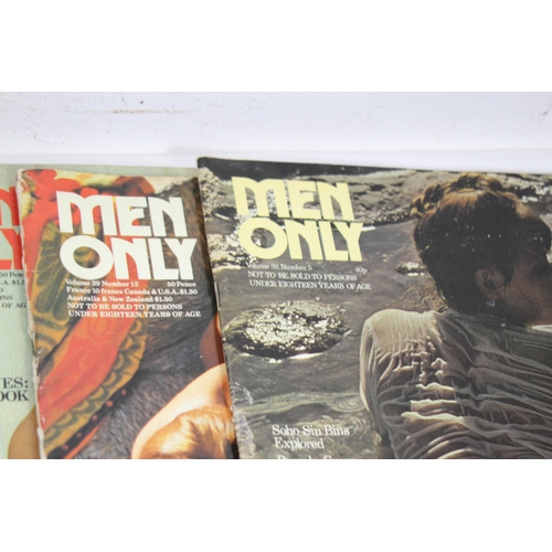 520 - 16 X VINTAGE MEN ONLY ADULT MAGAZINES