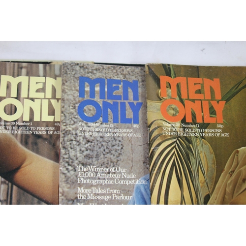 521 - 16 X VINTAGE MEN ONLY ADULT MAGAZINES