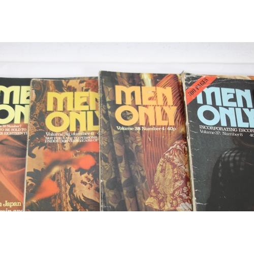 521 - 16 X VINTAGE MEN ONLY ADULT MAGAZINES