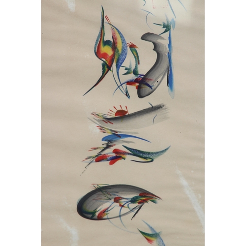 196 - 5 X ORIENTAL PICTURES - SOME ON SILK
60 X 50CM