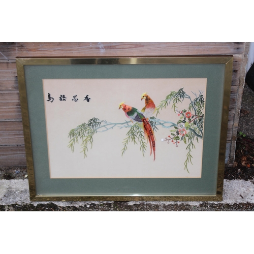 196 - 5 X ORIENTAL PICTURES - SOME ON SILK
60 X 50CM