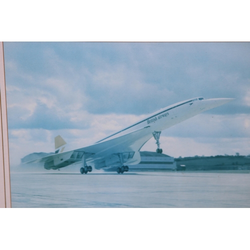 198 - TWO CONCORDE PICTURES 
54 X 47CM