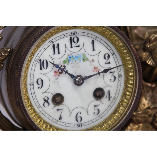 796 - ANTIQUE ITALIAN BRASS MANTLE CLOCK
35 X 13 X 31CM