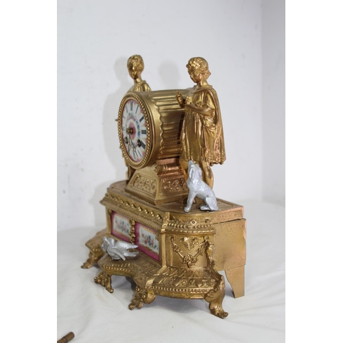 798 - ANTIQUE BRUNFAUT FRENCH MANTLE CLOCK
35 X 29CM