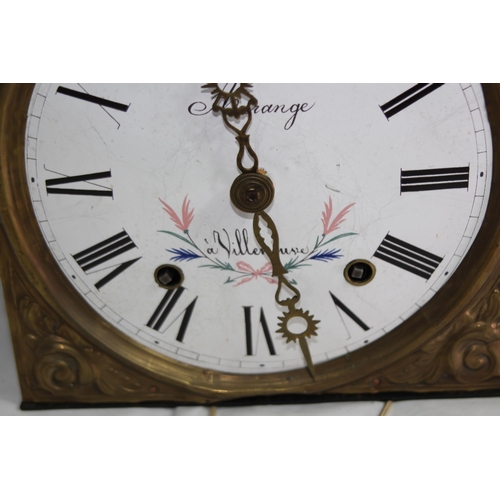 799 - ANTIQUE COMTOISE AURANGE O'VILLRNORE CLOCK
40 X 14 X 25CM