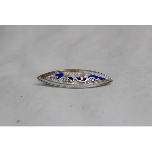 928 - CHARLES HORNER SILVER AND ENAMEL BROOCH - CHESTER 1914 AND CHARLES SILVER BUCKLE BROOCH - CHESTER 19... 