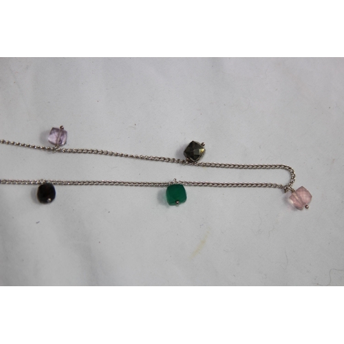 944 - MULTI STONE SET NECKLACE