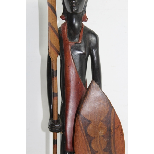 540 - WOODEN CARVED AFRICAN FIGURE 
50CM