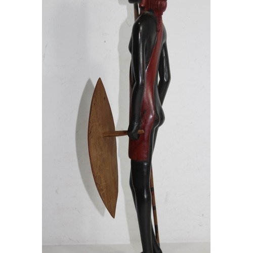 540 - WOODEN CARVED AFRICAN FIGURE 
50CM