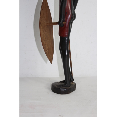 540 - WOODEN CARVED AFRICAN FIGURE 
50CM