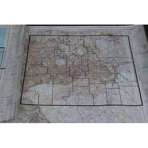 192 - LARGE QUANTITY OF ROLLED MAPS, SOME WITH CELLOPHANE GRID OVERLAY