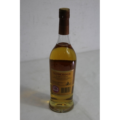 653 - BOTTLE OF GLENMORGAN SINGLE MALT SCOTCH WHISKEY