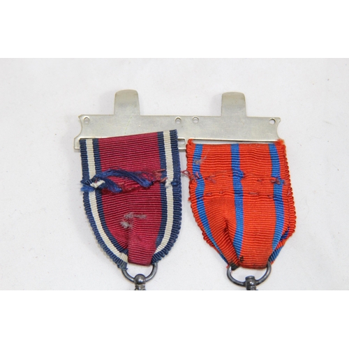 767 - PAIR OF MET POLICE MEDALS - PC E SMITH