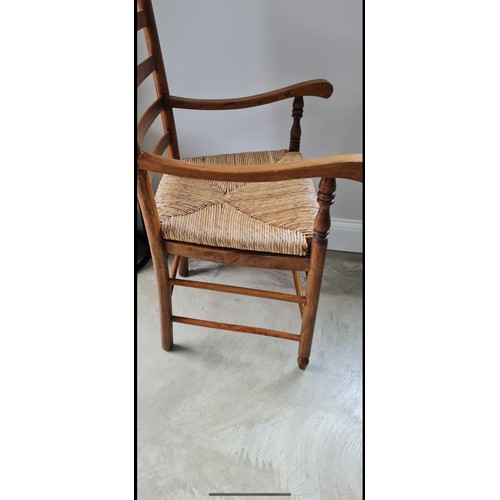 119 - ANTIQUE OAK SUSSEX CHAIR
58.5 x 48 x 110.5cm