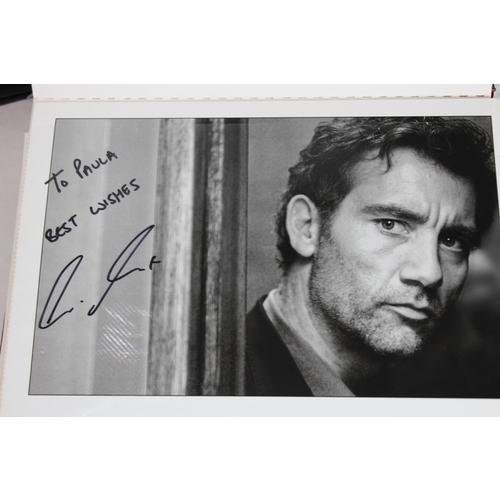 805 - ALBUM OF SIGNED FILM STAR PHOTOGRAPHS including MICHAEL CAIN,JOAQUIM PHOENIX,JONNY DEPP,JOHN HURT et... 