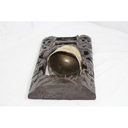 297A - CHINESE BUDDHIST BRASS GONG BELL
38 X 23CM