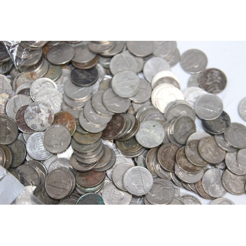 909A - LARGE QUANTITY OF AMERICAN COINS - 40KG - ROUGHLY $960 WORTH