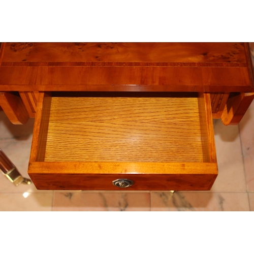 21 - PAIR OF REPRODUCTION DROP LEAF SIDE TABLE 
77X 46 X 65CM