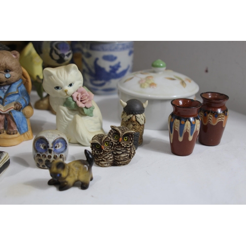 207 - QUANTITY OF ANIMAL FIGURES ETC