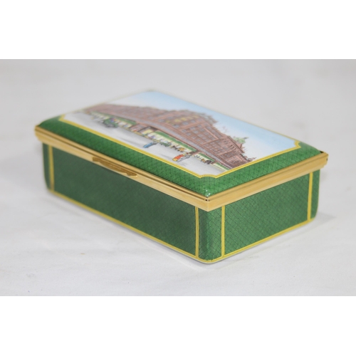 306 - BOXED HARRODS LIDDED BOX
12 X 7.5 X 4CM