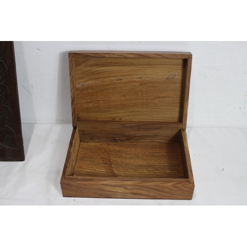 314 - QUANTITY OF TREEN BOXES ETC 
51CM