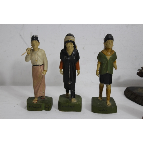 322 - QUANTITY OF WOODEN FIGURES ETC
16CM