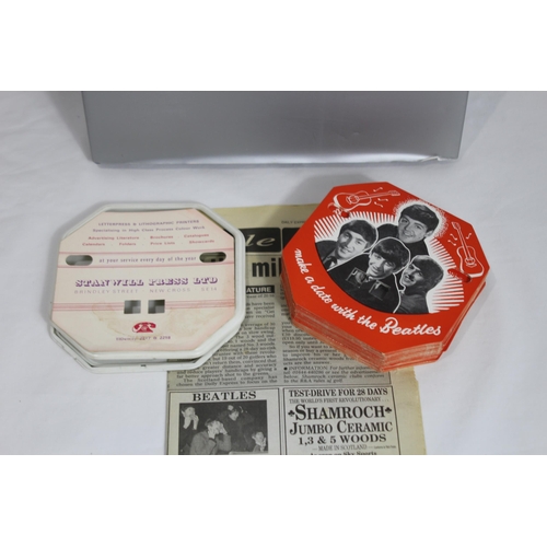 326 - QUANTITY OF BEATLES EPHEMERA AND THE ANTHOLOGY BOOK