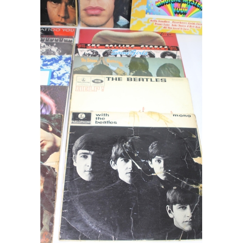 389 - QUANTITY OF BEATLES, STONES ETC RECORDS