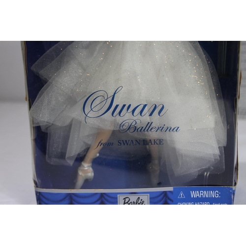 586 - 2 X BARBIE COLLECTION EDITION BOXED DOLLS SWAN BALLERINA AND DIVA