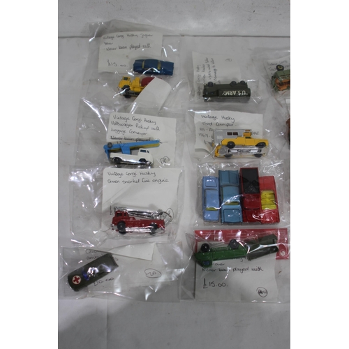 591 - QUANTITY OF MINIATURE CORGI VEHICLES ETC