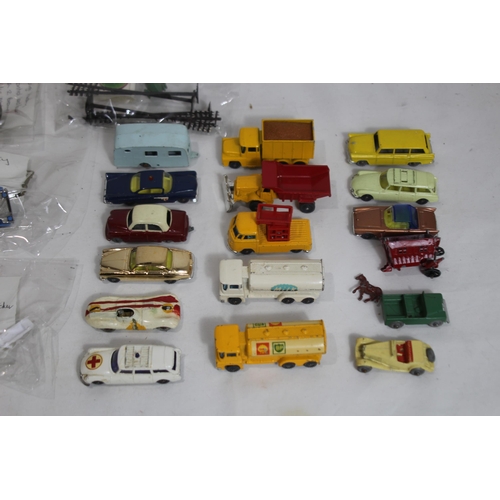 591 - QUANTITY OF MINIATURE CORGI VEHICLES ETC