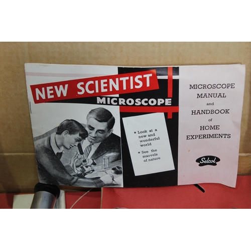 597 - 2 X BOXED VINTAGE CHILDRENS MICROSCOPES