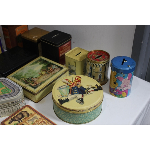 371 - LARGE QUANTITY OF VINTAGE TINS