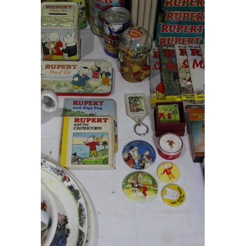 373 - QUANTITY OF RUPERT BEAR MEMORABILIA ETC