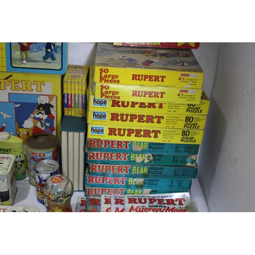 373 - QUANTITY OF RUPERT BEAR MEMORABILIA ETC